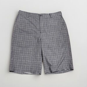 Nike Golf Men's Gray Checkered Shorts